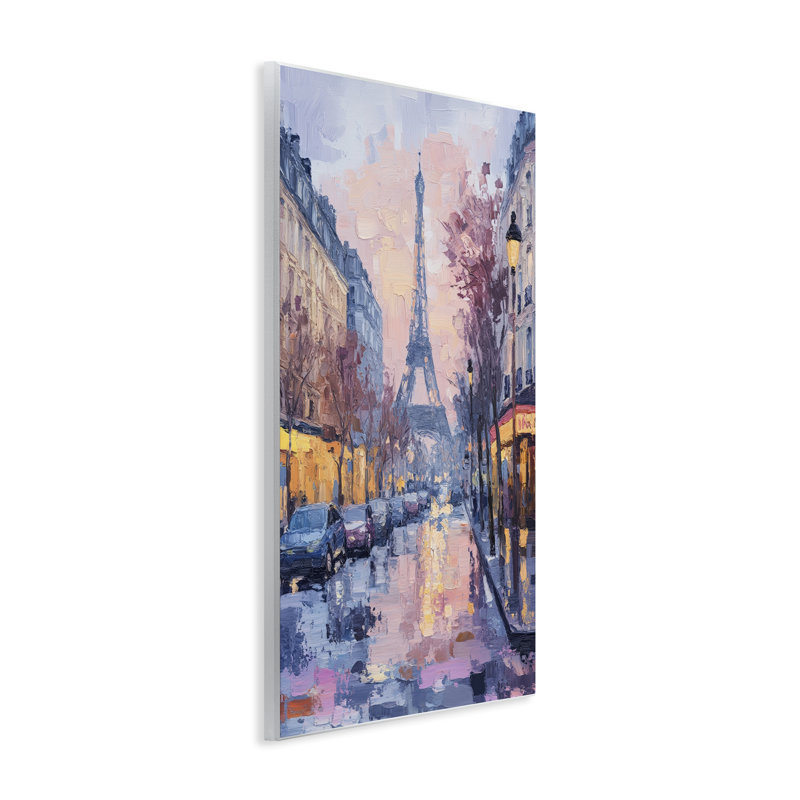 «Paris Street Abstract City Wall Plaque» par Petal Prints Design, H 15 po x l 10 po