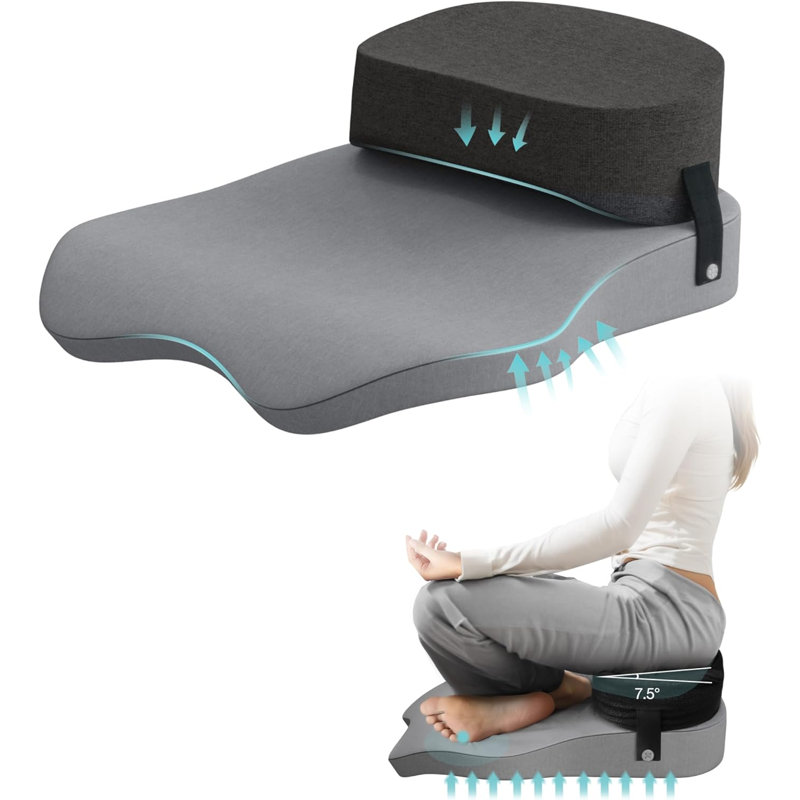 Wowmax Cross Legged Office Chair Cushion Meditation Chair Meditation Cushion Floor Pillows for Adults Sitting Yoga Enthusiasts, Meditation Fanatics Seat Compression