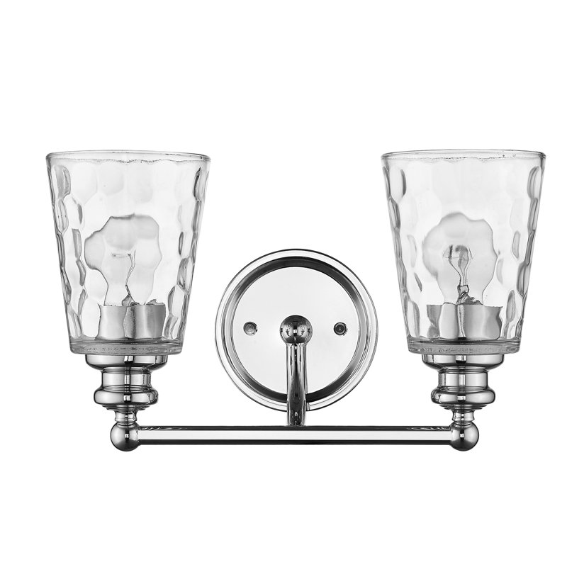 Éclairage pour meuble-lavabo à intensité variable Fantine, Chrome chrome, 2 lumières
