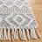 Peetz Hand Loomed Wool/Cotton Southwestern Rug in Blue/Ivory-36065954