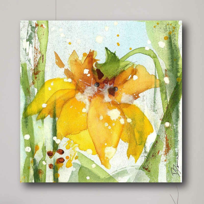 Flower wall art - Daffodil On Canvas Print