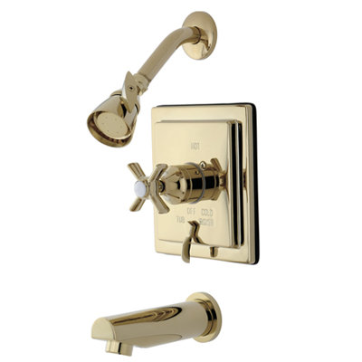Kingston Brass Millennium Single-Handle Pressure Balanced Tub and Shower Faucet