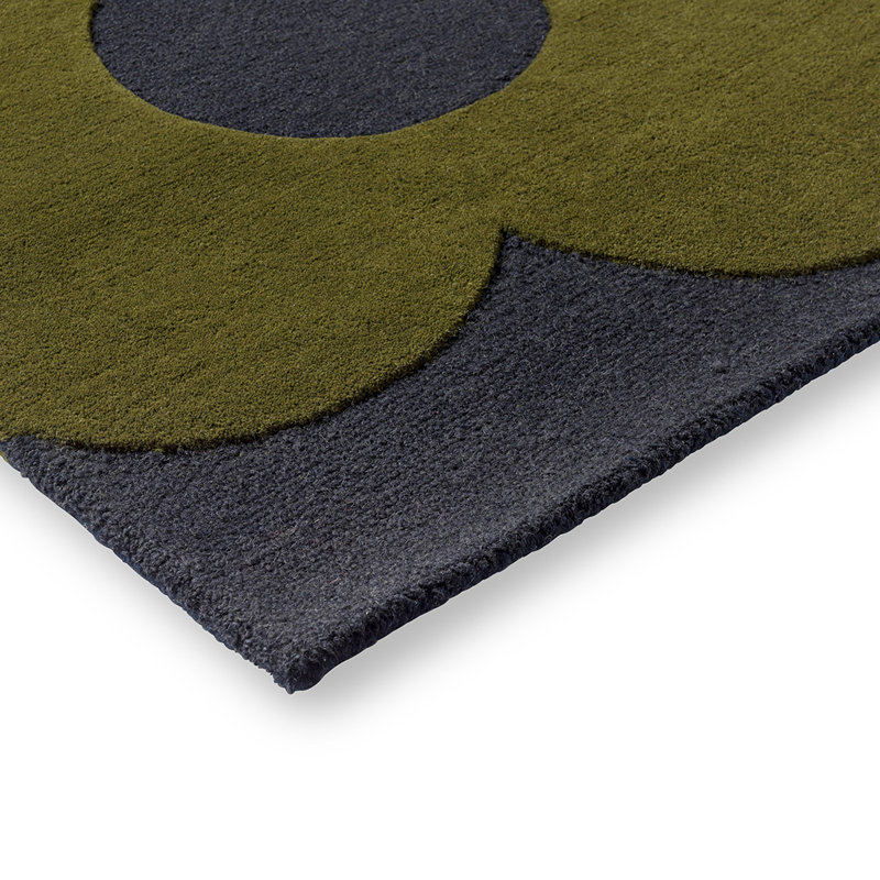 Hand Tufted Wool Floral Area Rug, Rectangle 8'2" x 11'6"