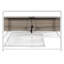 Structure de lit plateforme en métal avec ports USB gigogne et support de lattes sans sommier-278429580