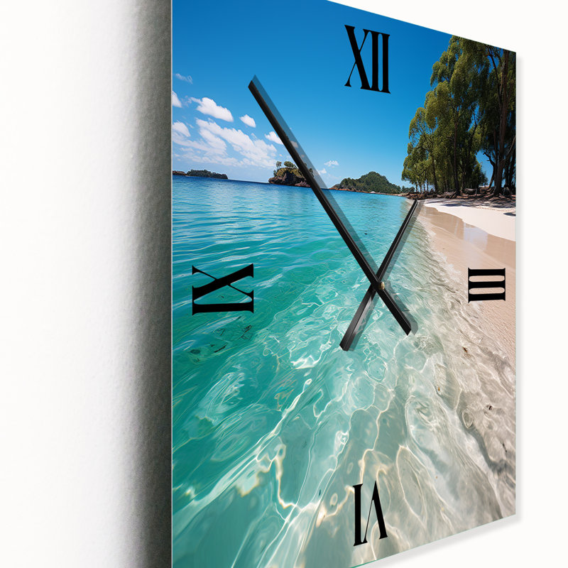 Horloge murale Whitehaven Beach Whitsunday I, Médium