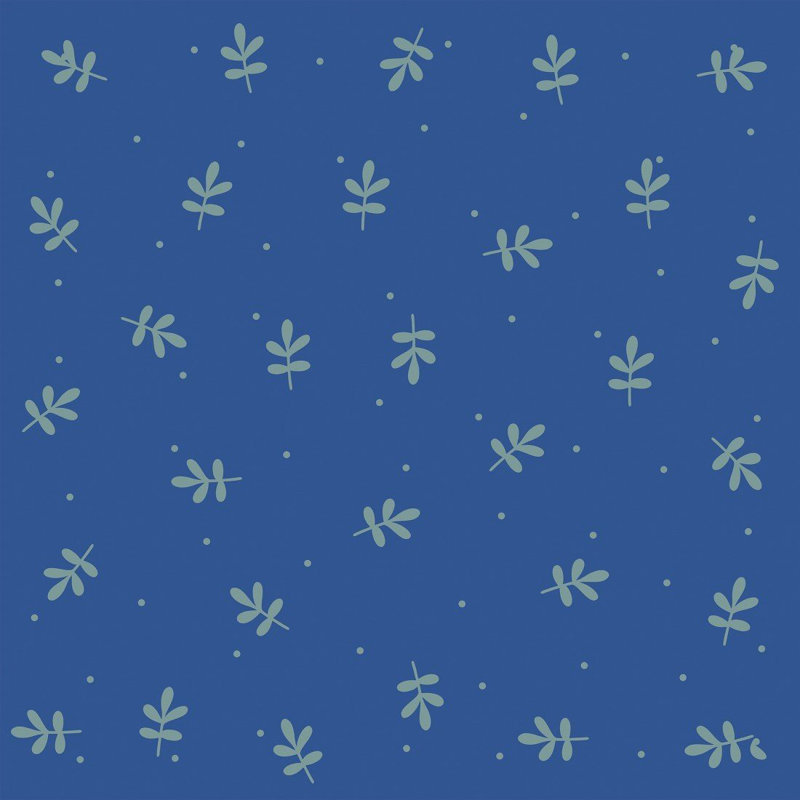 Carreau de papier peint adhésif lisse L 126 po x l 24 po Karole, Bleu