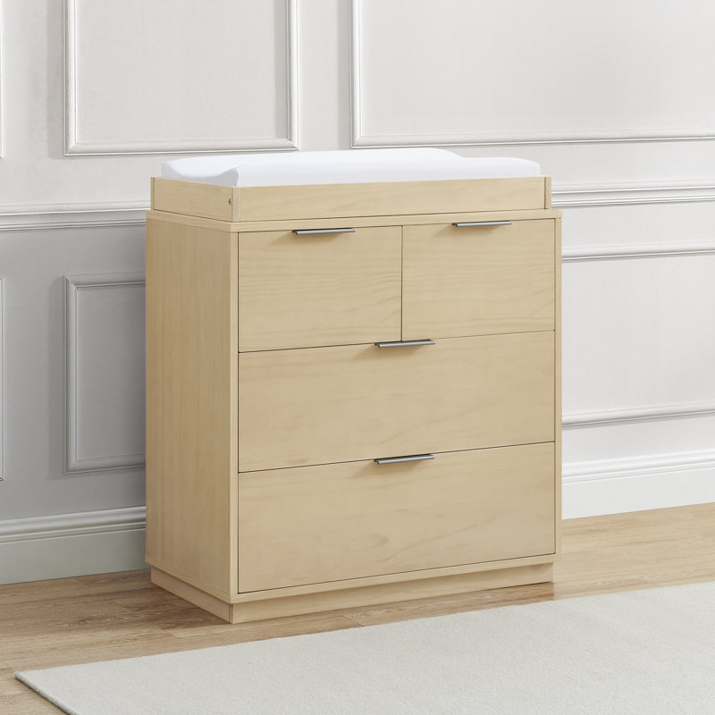 Commode Forever à 4 tiroirs avec table à langer et tiroirs emboîtables - Certifiée Greenguard Gold - Collection Classiques