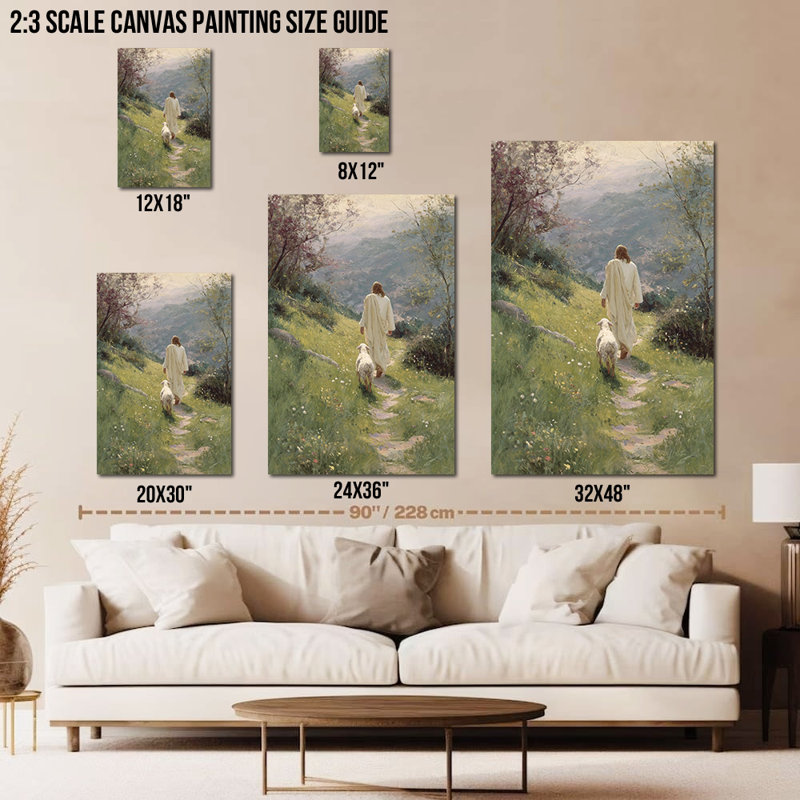  «Spring Jesus», reproduction d'art sur toile, jésus printanier, H 30 po x l 20 po