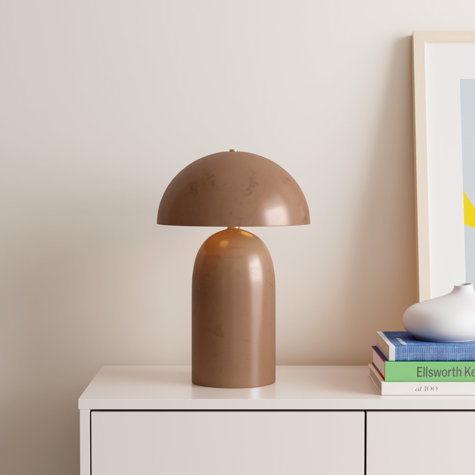 Hardacre Ceramic Table Lamp, Terra Cotta