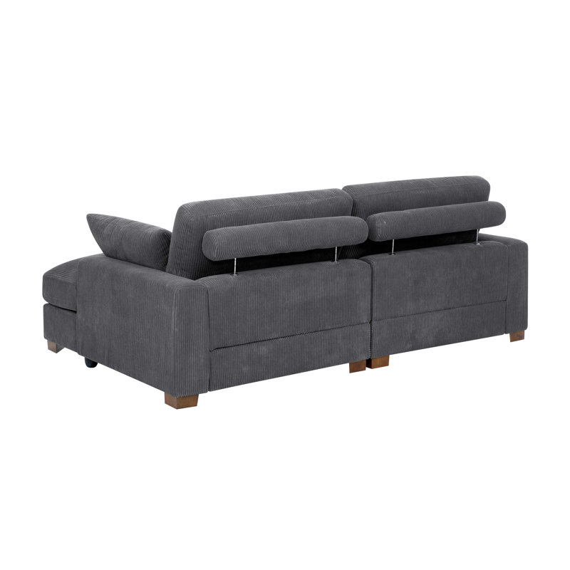Mordecai 90'' Corduroy Sleeper Sofa - Stylish & Versatile