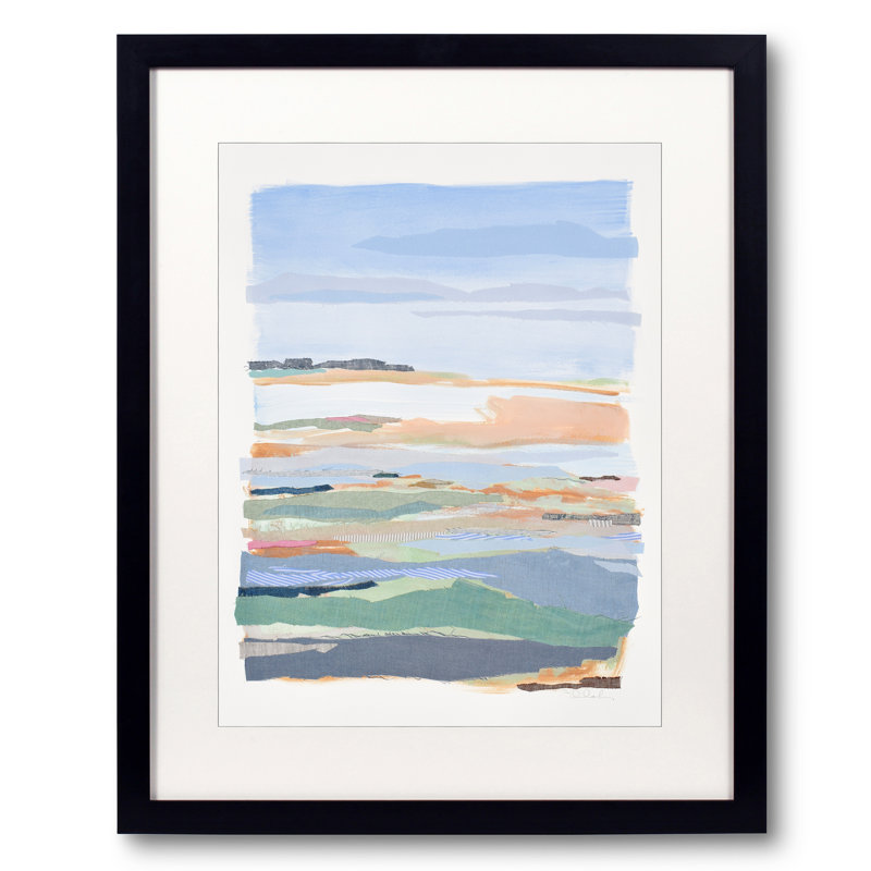 Peaceful 1 Print by Karin Olah, 21.25" H x 17.25" W x 0.875" D, Black Framed Paper