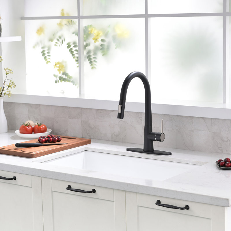 Robinet de cuisine extractible en laiton à conception moderne pour espaces culinaires élégants