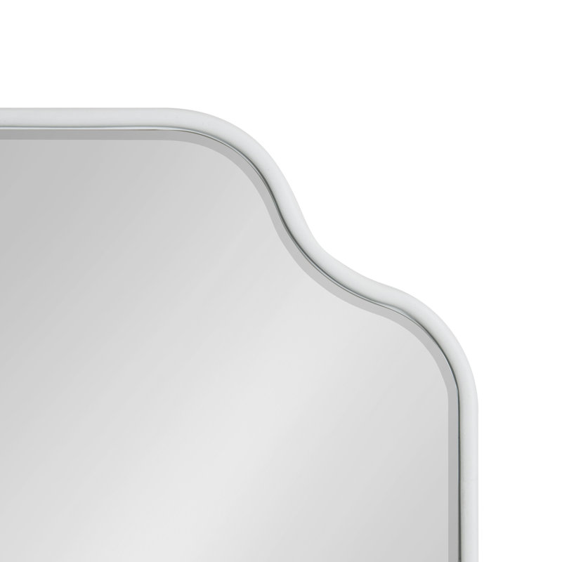 Miroir mural Aransa, 36 po x 24 po, Blanc