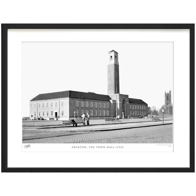 Swinton, The Town Hall C1955 by Francis Frith - Single Picture Frame Print, 40cm H x 50cm W x 2.3cm D