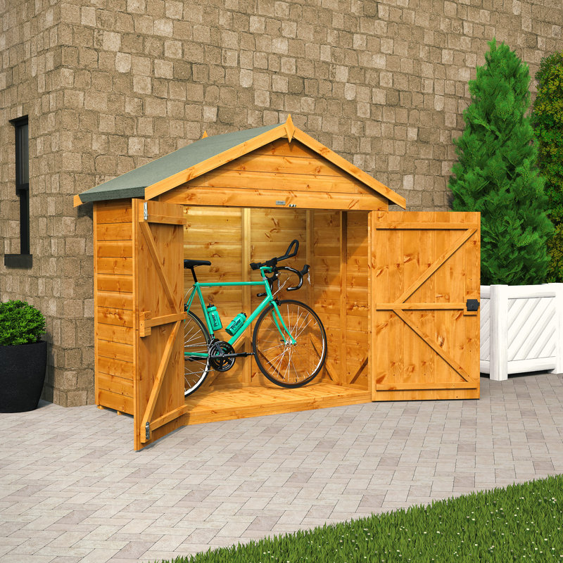 Powersheds 3 x 6ft Timber Tongue & Groove Bike Shed