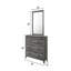 Miroir d'appoint moderne avec cadre en bois