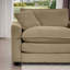Le velours côtelé brun clair, le design élégant et confortable 2 procurent un confort d'assise