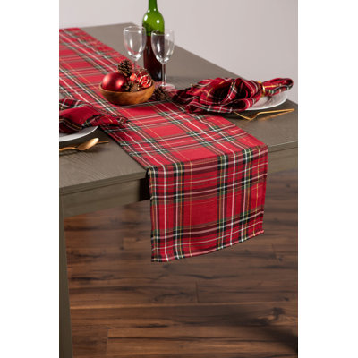 Trotwood Plaid Table Runner