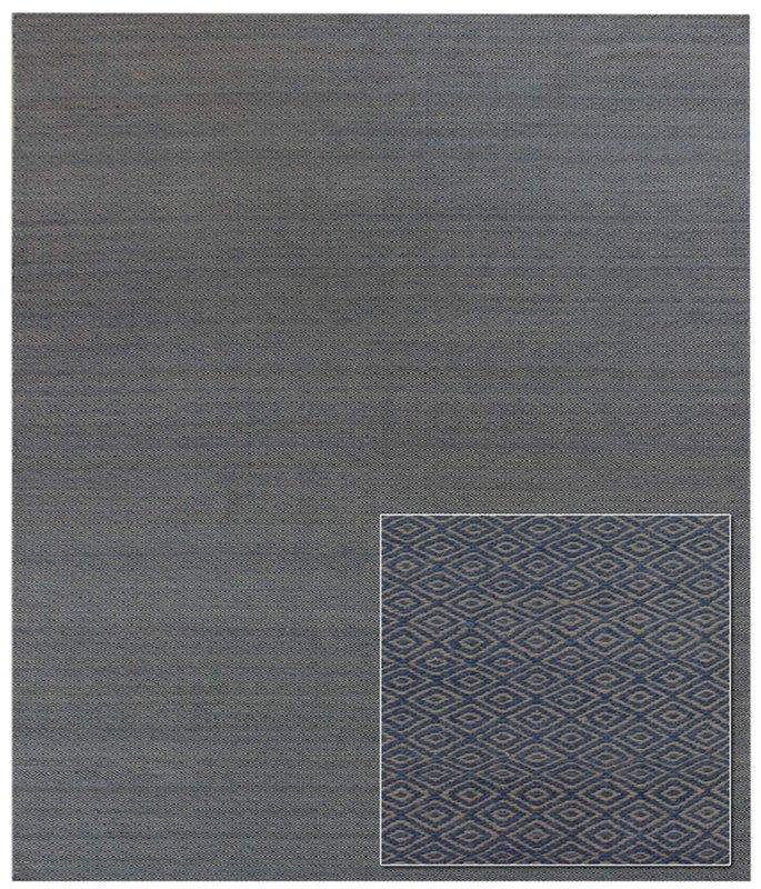 Diamonds Wool Geometric Area Rug in Blue, Rectangle 10' x 14'