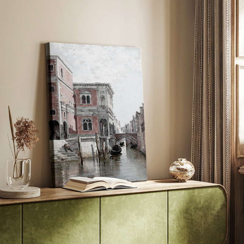 Paysage rétro CLV - galerie Cavas, H 12 po x l 8 po