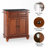 Hedon Granite Top Kitchen Cart-363559777