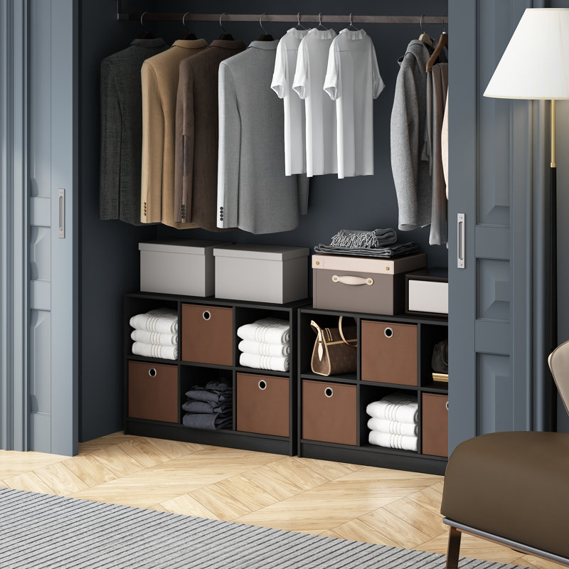 Étagère de rangement Furinno Cubic, Americano / Brun moyen