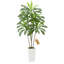 Arbre artificiel artificiel Dracaena avec plante blanche-948328351