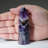 Polished Chevron Amethyst Point from Brazil (0.2039 Lbs)