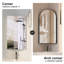 Aishwarya 42x80cm Corner Arched Bathroom Mirror Cabinet with 3-Tier Shelves-1367710970