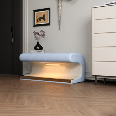 Cuir avec énergie DEL - bleu pratique minimaliste noir