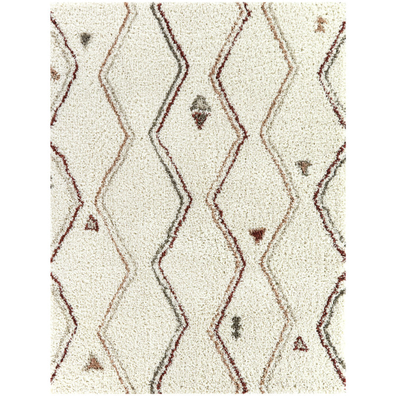 Fraley Performance Striped Indoor Rug, Rectangle 5'3" x 7'