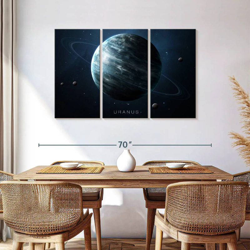 Oberle Planet Uranus, 36" H x 57" W