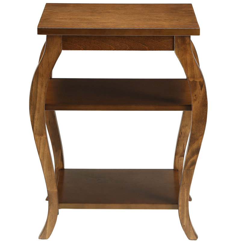 Table d'appoint ACME Becci, noir, 23" H x 18" W x 18" D, Noir