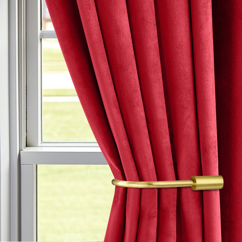 New Premium Velvet Blackout Curtains Thermal Insulated Window Drapes Super Soft Darkening Curtains, Dark Green