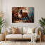 «Dogs Bullmastiff», art mural en métal noir-1750317673
