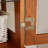 Dark Oak, Four - Door Glass Curio, Adjustable Shelves, Metal Handles, Integrated Lighting, Camera Display Antique Oak Curio Cabinet With Double Opening Doors, And Lighting For Interior Showcase-121166753