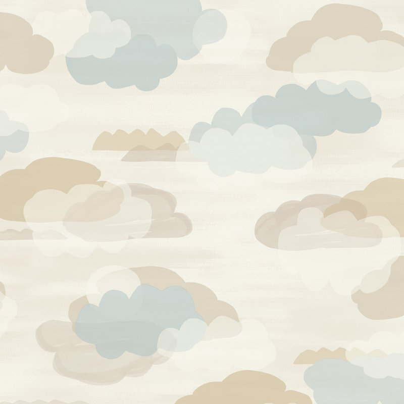 Little Dreamers Collection Clouds Wallpaper Roll, Beige