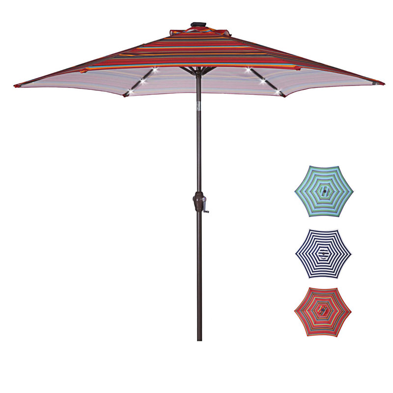 Parasol de marché éclairé 8 pi 9 po Wilcoxen