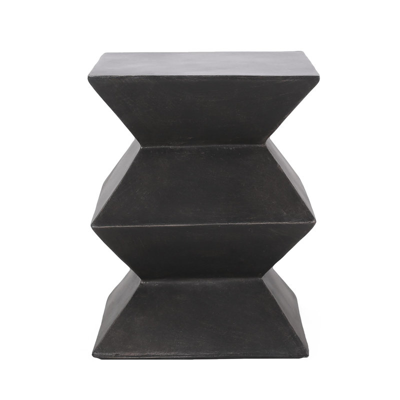 Table d'appoint d'extérieur en béton léger