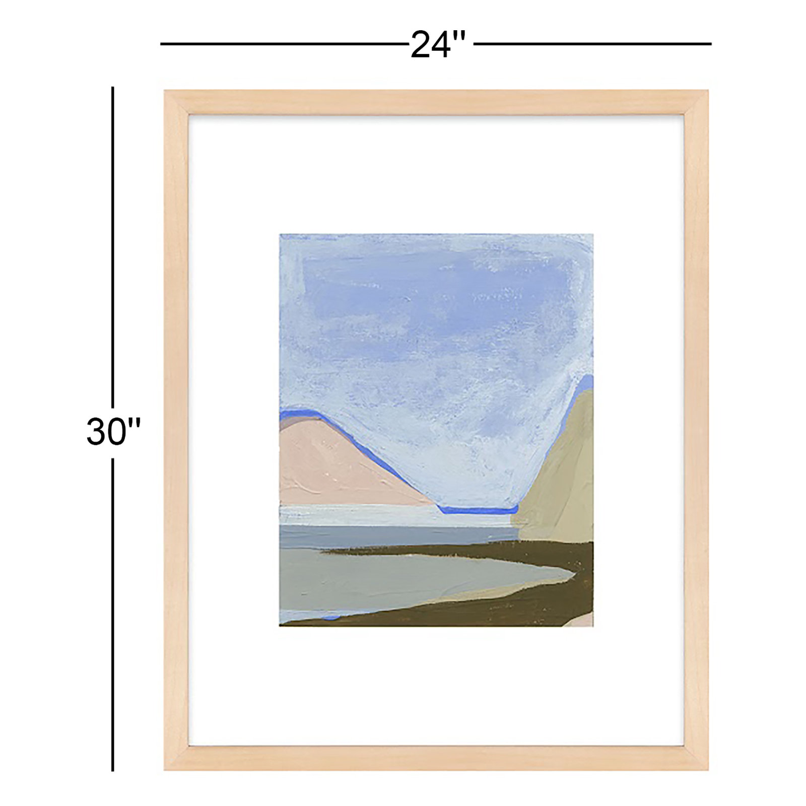 Morning Sky by Andrea Stokes, Brown Framed, 30" H x 24" W