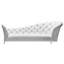 Harry Hines 94.5" Genuine Leather Rolled Arm Chesterfield Sofa-1584894581