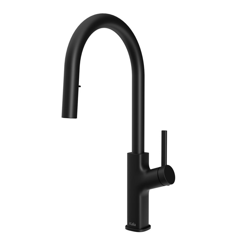 Robinet de cuisine escamotable Kalim MASIMO, Noir mat