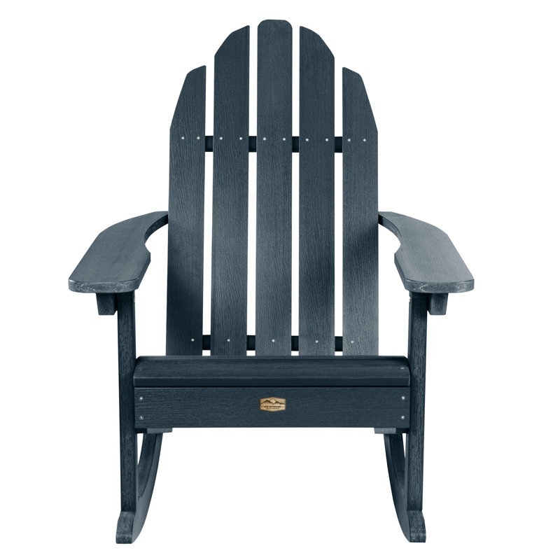 Chaise berçante en plastique Natoli, Bleu fédéral