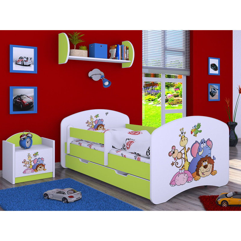 Mapes Cabin Bed Themed Beds with Storage Included, Green