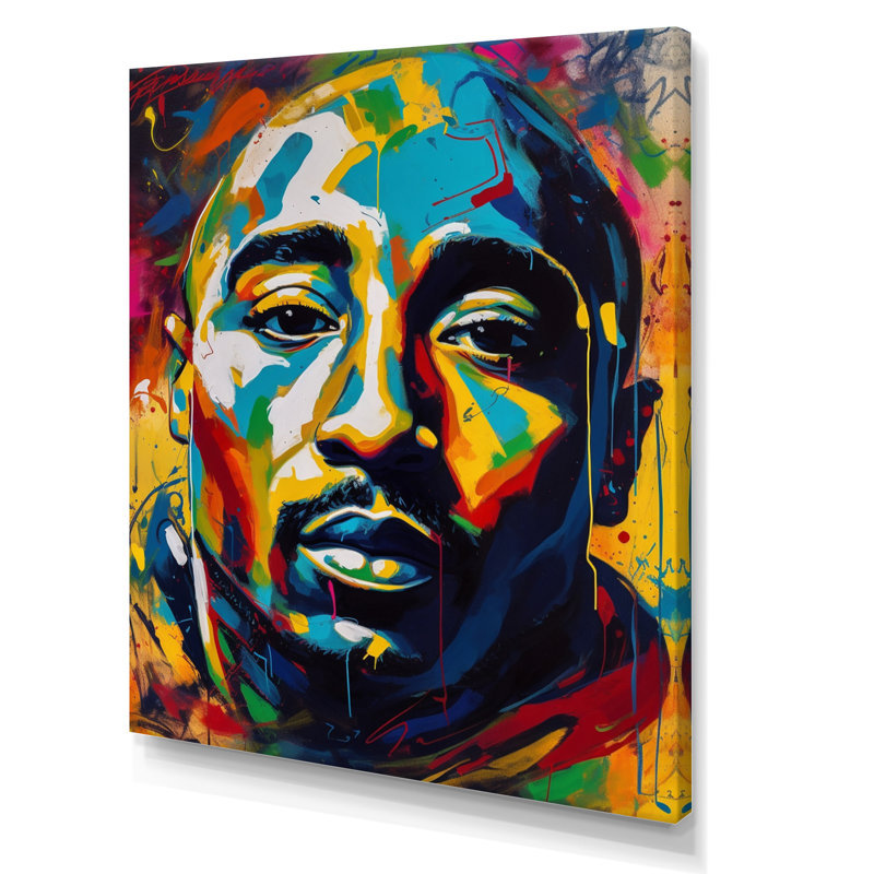 Pop2 Pac Singer I - Imprimé, Toile tendue, H 32 po x l 16 po x P 1 po