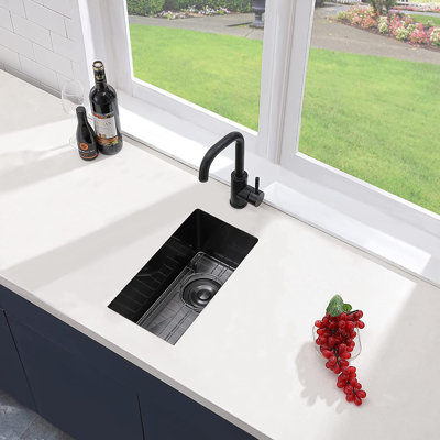 Undermount Or Drop-In 10" Single Bowl Stainless Steel Kitchen Or Bar Sink