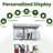 Isabele Tempered Glass Display Cabinet with Mirrored Back Panel, 4-Shelf Curio Cabinet with 2 Door-867814640