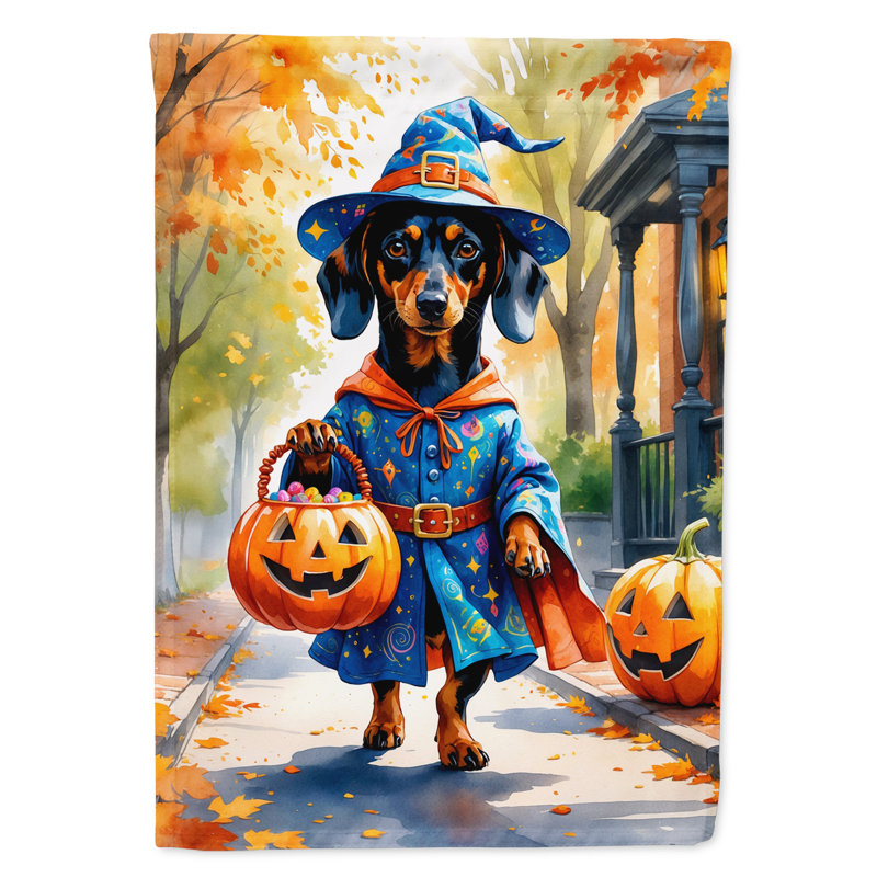 Drapeau du jardin Mastiff, Teckel