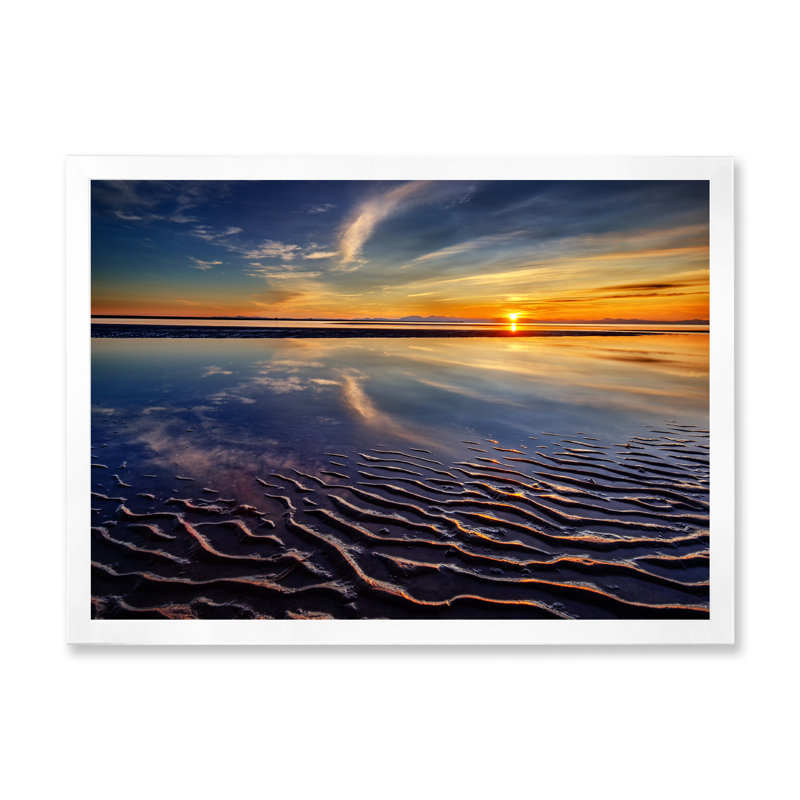 Coucher de soleil sur un beau ciel II - On, H 8 po x l 12 po x P 1 po, Impression blanche sur toile encadrée