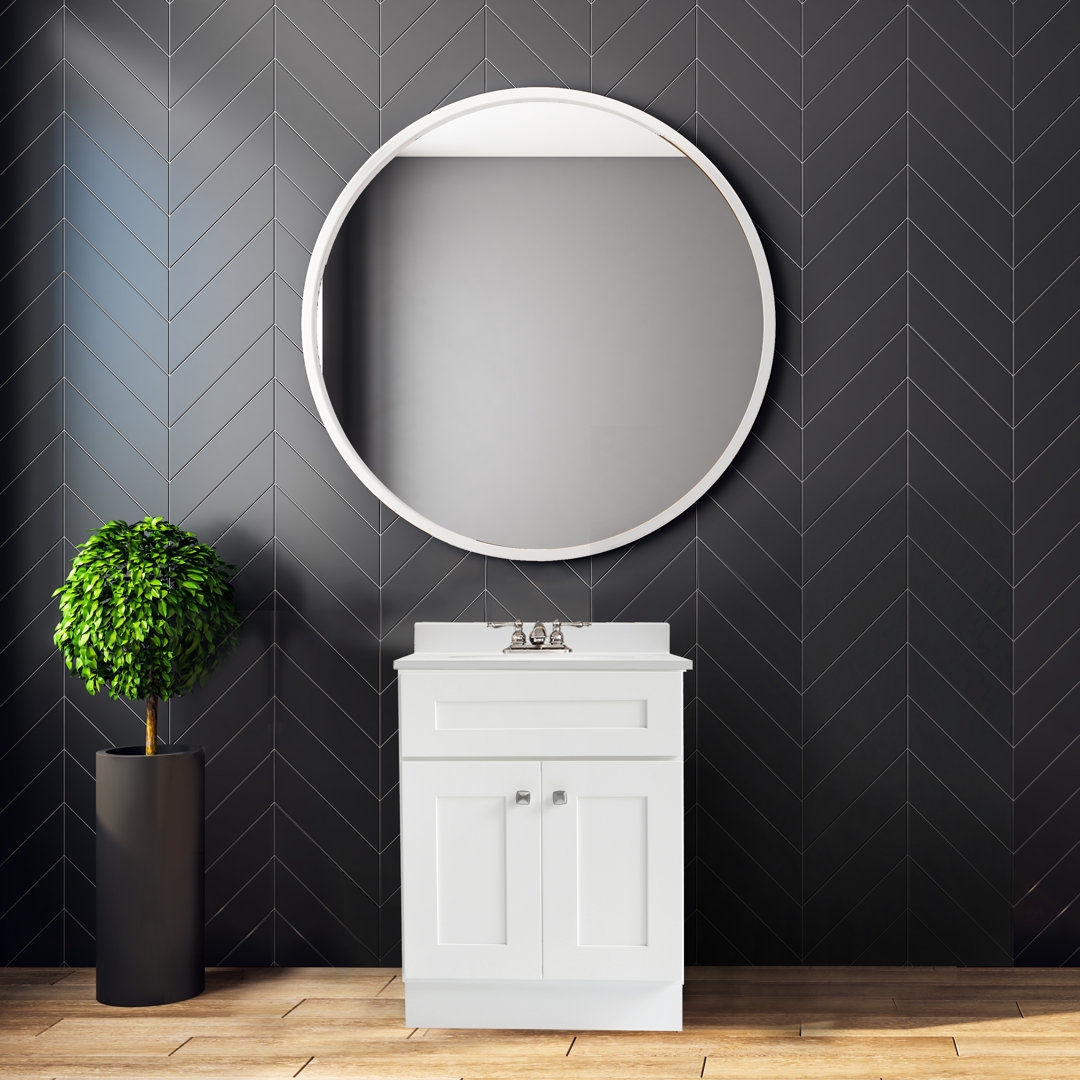 25 Inch Bathroom Vanity with Top, Ready to Assemble, Sherwin Williams – Design House, 584722 Ebern Designs Base 